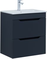 Тумба под раковину Aquanet Практика 60 маренго (2 ящика) арт-00330458 — фото 1, Тумбы под раковину