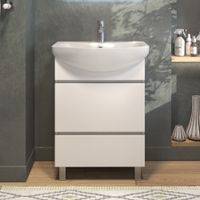 Тумба под раковину VIGO Wing 60 напольная белый (tn.WIN.BAL.60.2Y белый) — фото 2, Тумбы под раковину