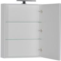 Зеркальный шкаф Aquanet Латина 60 белый арт-00179942 — фото 5, Зеркальные шкафы в ванную