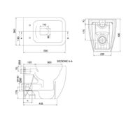 Унитаз Scarabeo TEOREMA 2.0 напольный приставной безободковый цвет белый арт-5138/CL — фото 5, Напольные унитазы