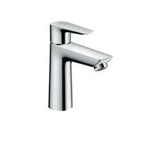 Смеситель для раковины, Hansgrohe, Talis E, тип открывания воды-однорычажный, тип регулирования воды-керамический узел смешивания, отверстия для монтажа-1, высота, мм-162, вынос излива, мм-112, цвет-хром, без сливного гарнитура арт-71714000 — фото 1, Смесители для раковины