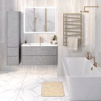 Тумба подвесная PARMA 100 /дымчатый серый/ AQUA DE MARCO 20100GRPAR — фото 6, Тумбы под раковину