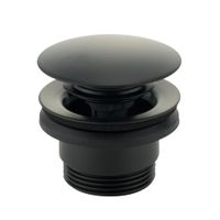 RICAMBI Донный клапан "click-clack" под перелив, черный матовый 30848 — фото 1, Донные клапаны