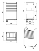 Тумба под раковину арт-Э-Фор-07050-0219-2Я — фото 5, Тумбы под раковину