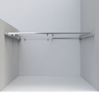 Душевая дверь Garda VDS-1G110CLB, 1100, черный, стекло прозрачное — фото 2, Душевые двери в нишу