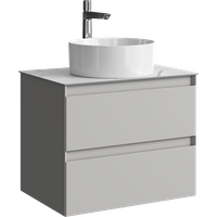 Товар: Подвесная тумба с двумя ящиками 65 см, цвет серый туман со столешницей мрамор белый и наставным умывальником арт-GE01652ST+STG662X476MW - фото 5 Подвесная тумба с двумя ящиками 65 см, цвет серый туман со столешницей мрамор белый и наставным умывальником арт-GE01652ST+STG662X476MW — фото 5, Тумбы с раковиной