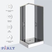 Ограждение VIVA90B N душевое Ceruttispa без поддона (90x90x195) — фото 403, Прямоугольные душевые уголки