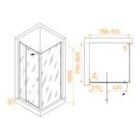 Товар: Душевой уголок RGW PA-32B (PA-02B + Z-050-1B) 800x800 41083288-014 - фото 1 Душевой уголок RGW PA-32B (PA-02B + Z-050-1B) 800x800 41083288-014 — фото 1, Душевые уголки