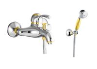 Смеситель для ванны Fiore Jafar , хром-золото арт-47CO5103 — фото 1, Смеситель для ванны