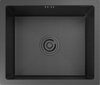Товар: GranFest METAL (4538) Мойка нерж.1 чаша 450*380*215 мм, графит 4538 PVD графит - фото 2 GranFest METAL (4538) Мойка нерж.1 чаша 450*380*215 мм, графит 4538 PVD графит — фото 2, Кухонные мойки