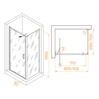 Товар: Душевой уголок RGW SV-145 900x700 703214597-11 - фото 4 Душевой уголок RGW SV-145 900x700 703214597-11 — фото 4, Душевые уголки