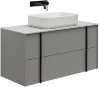 Тумба под раковину Allen Brau Reality 100 1.32007.PGM платина матовый — фото 10, Тумбы под раковину