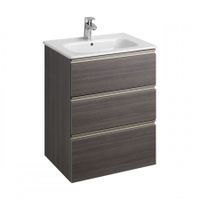 THE GAP модуль для раковины 600 мм, 585x453x741 мм, с 3 ящиками, набор ножек 7.8168.2.733.9 приобрет арт-A857404402 — фото 1, Тумбы под раковину