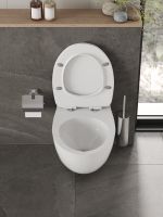 Товар: Orange Унитаз подвесной безободковый белый с инсталляцией, микролифт, кнопка смыва белая арт-CI07-150W+APB188 - фото 7 Orange Унитаз подвесной безободковый белый с инсталляцией, микролифт, кнопка смыва белая арт-CI07-150W+APB188 — фото 7, Комплекты унитаз + инсталляция