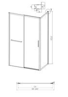 Товар: Боковая стенка Grossman Style 200.K33.05.80.10.02 (80х195) хром,стекло шиншилла, 1 место - фото 7 Боковая стенка Grossman Style 200.K33.05.80.10.02 (80х195) хром,стекло шиншилла, 1 место — фото 7, Боковые стенки