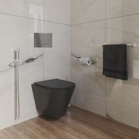 Товар: Унитаз подвесной Grossman (480х360х360) безободковый,черный матовый с тонкой крышкой,микролифт,1 место арт-GR-4477BMS - фото 3 Унитаз подвесной Grossman (480х360х360) безободковый,черный матовый с тонкой крышкой,микролифт,1 место арт-GR-4477BMS — фото 3, Подвесные унитазы