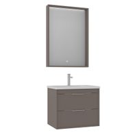 Тумба с раковиной ORKA Clay 65 подвесная, Soil арт-5004380 — фото 1, Тумбы с раковиной