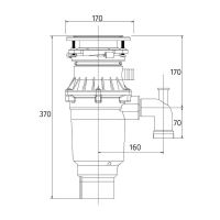 Измельчитель пищевых отходов бытовой Bone Crusher 810 AS-Slim Line арт-ВС810_SlimLine — фото 2, Измельчители пищевых отходов