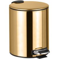 BRILO Ведро с лифтом 5 л золото глянцевое BEMETA арт-161315010 — фото 1, Мусорные ведра