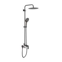 Душевая система Raglo , графит арт-R10.24.09 — фото 1, Душевые стойки