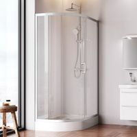 Like Solo Slide 120 Душ. ограждение Like 120x80, стекло прозрачное, проф мат хром, б арт-W83UG-302U120MT — фото 2, Асимметричные душевые уголки