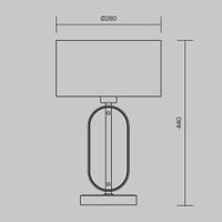 Товар: Настольный светильник Maytoni MOD099TL-01G - фото 3 Настольный светильник Maytoni MOD099TL-01G — фото 3, Настольные лампы
