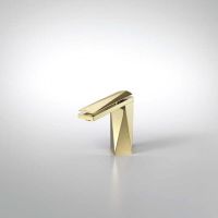 Смеситель для раковины Bravat DIAMOND F118102G-2-ENG, золото — фото 1, Смесители для раковины