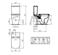 Чаша унитаза IDEAL STANDARD I.LIFE B безободковый, с сидением микролифт, белый арт-T537101 — фото 4, Напольные унитазы