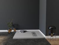 Душевой поддон Aquanet Delight 90х90 серый 00258882 — фото 2, Душевые поддоны из литьевого мрамора