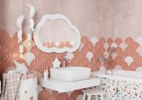 Зеркало КАСПЕР ОБЛАКО, навесное, белый матовый арт-1A283602CRE20 — фото 5, Зеркала в ванную комнату