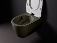 Унитаз Scarabeo GLAM подвесной безободковый цвет лава матовая с антибактериальным и грязеотталкивающим покрытием BIOKER арт-5201/TW 37 BK — фото 2, Подвесные унитазы