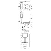 Унитаз SIMAS LANTE напольный приставной или к бачку с вертикальным сливом цвет белый LA01 — фото 6, Подвесные унитазы