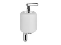 Дозатор для жидкого мыла, Gessi, Goссia, с держателем, ширина, мм-90, глубина, мм-108, высота, мм-228, тип установки-настенный, материал колбы-керамика белая, цвет-хром арт-38013.031 — фото 2, Дозаторы