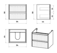 Тумба под раковину арт-RIV-07060-0102Я — фото 5, Тумбы под раковину