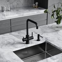 Смеситель для кухни SANCOS Vela с возможностью подключения фильтра для воды, цвет черный матовый, арт. арт-SC4013MB — фото 2, Смесители для кухни