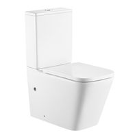 Унитаз-компакт Azario Terra 610х365х835 напольный, безободковый, система смыва "Скрытое торнадо", в комплекте с быстросъемным сиденьем микролифт арт-AZ-6003-A — фото 13, Напольные унитазы