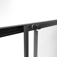 Душевое ограждение Niagara Nova NG-6828-34ВLACK (80х80х195) квадрат,черный матовый,двери раздвижные,стекло прозрачное,1 место NG-6828-34BLACK — фото 10, Квадратные душевые уголки