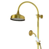 OXFORD Душевой настенный гарнитур (см-ль д/душа терм./колонна ARCO/верхн.душ/шланг/ручн.душ),бронза 31863 — фото 7, Душевые гарнитуры