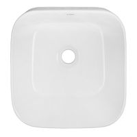 Раковина-чаша Azario 390х350х120 накладная, округлая, белый глянец арт-AZ-2241 — фото 1, Раковины накладные