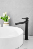 Смеситель для накладной раковины BELZ B11713-7, черный — фото 2, Смесители для раковины