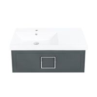 Товар: Раковина на тумбу La Fenice Cubo , чаша слева арт-CU.NN.90L - фото 3 Раковина на тумбу La Fenice Cubo , чаша слева арт-CU.NN.90L — фото 3, Раковины встраиваемые сверху