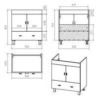 Товар: Тумба под раковину арт-П-Див01075-013Пр - фото 4 Тумба под раковину арт-П-Див01075-013Пр — фото 4, Тумбы под раковину