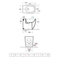 Товар: Биде GLOBO DAILY напольное приставное с одним отверстием цвет белый DN009BI - фото 4 Биде GLOBO DAILY напольное приставное с одним отверстием цвет белый DN009BI — фото 4, Биде напольные