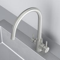 F85B07711 X-Joy S, смеситель для кухни с С-изливом с каналом для питьевой воды, сатин — фото 7, Смесители для кухни