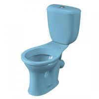 Унитаз-компакт Виктория косой выпуск, н/п., кноп. арматурой и сиденьем полипропилен, голубой SANTERI 1P3016S0600BF — фото 2, Напольные унитазы