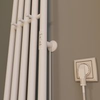 Полотенцесушитель электрический INARO 1500х240 правый, скр.монтаж, СНШ, белый матовый(RAL 9016), (Ferrum, 8 крючков), Маргроид арт-Inaro-15024-1049-9016R — фото 4, Электрические полотенцесушители