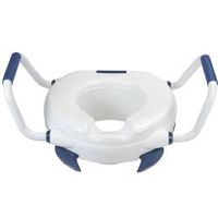 Сиденье для туалета эргономичное с ручками для инвалидов, шт 15034.W — фото 1, Сиденья