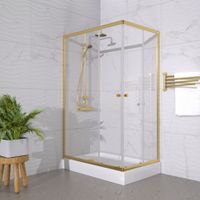 ДО "Вента-Голд" 120х80, прямоуг. низ. подд. (2 места+сифонD90мм) арт-Щ0000073919 — фото 1, Прямоугольные душевые уголки