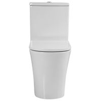 Унитаз-компакт Azario VISE 640х365х820 напольный, безободковый, в комплекте с быстросъемным сиденьем микролифт арт-AZ-1343BT — фото 2, Напольные унитазы