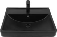 Раковина Aquanet Ирис 60 черная матовая арт-00329247 — фото 6, Раковины встраиваемые сверху